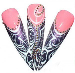 Гель-лак и дизайн ногтей с нарисованными розами